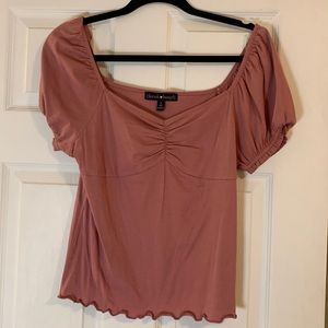 •DEREK HEART OFF THE SHOULDER TOP• Size L, fits off the shoulder, never worn